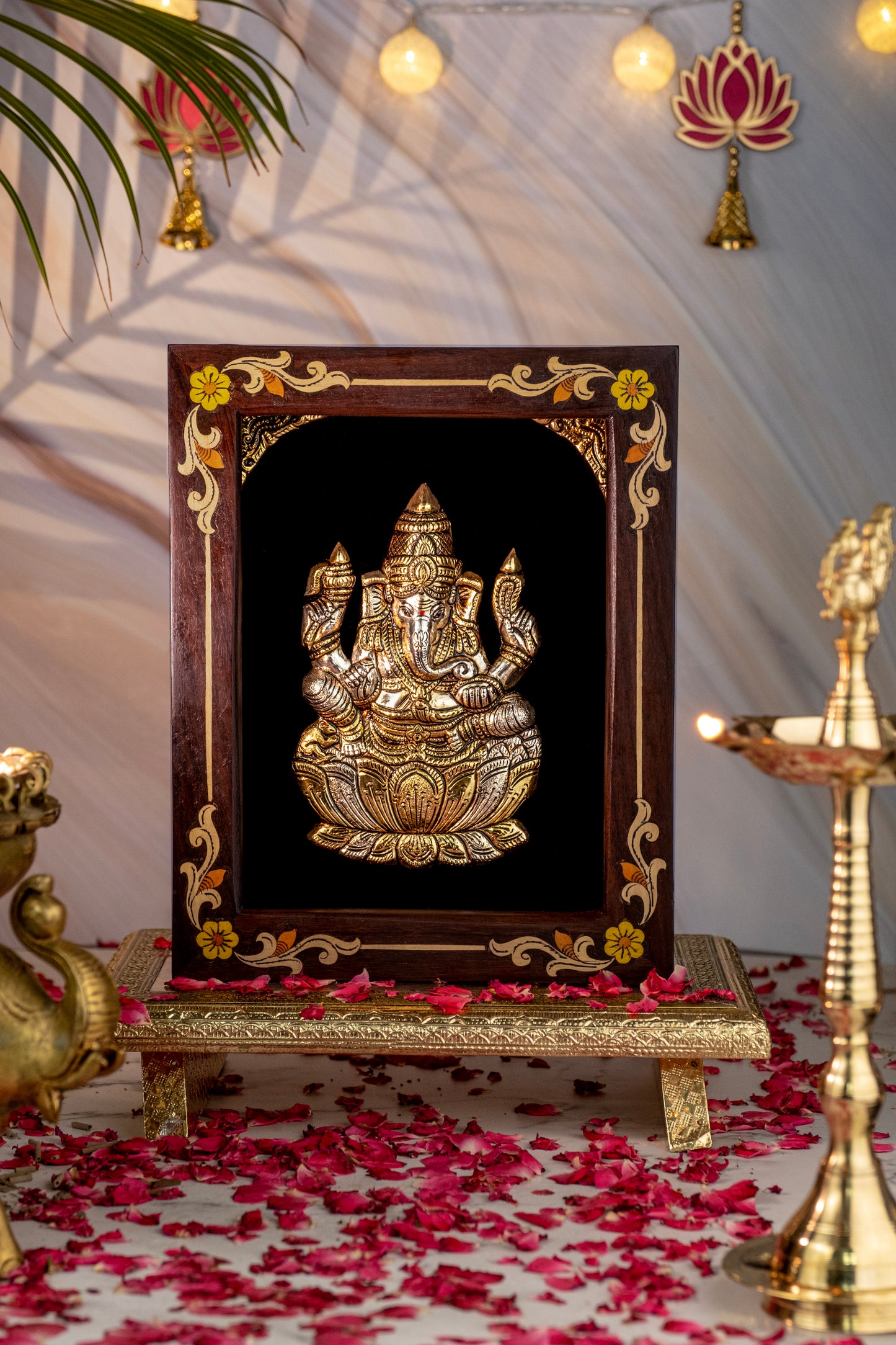 Ganesha Silver Photo Frame for Pooja Room