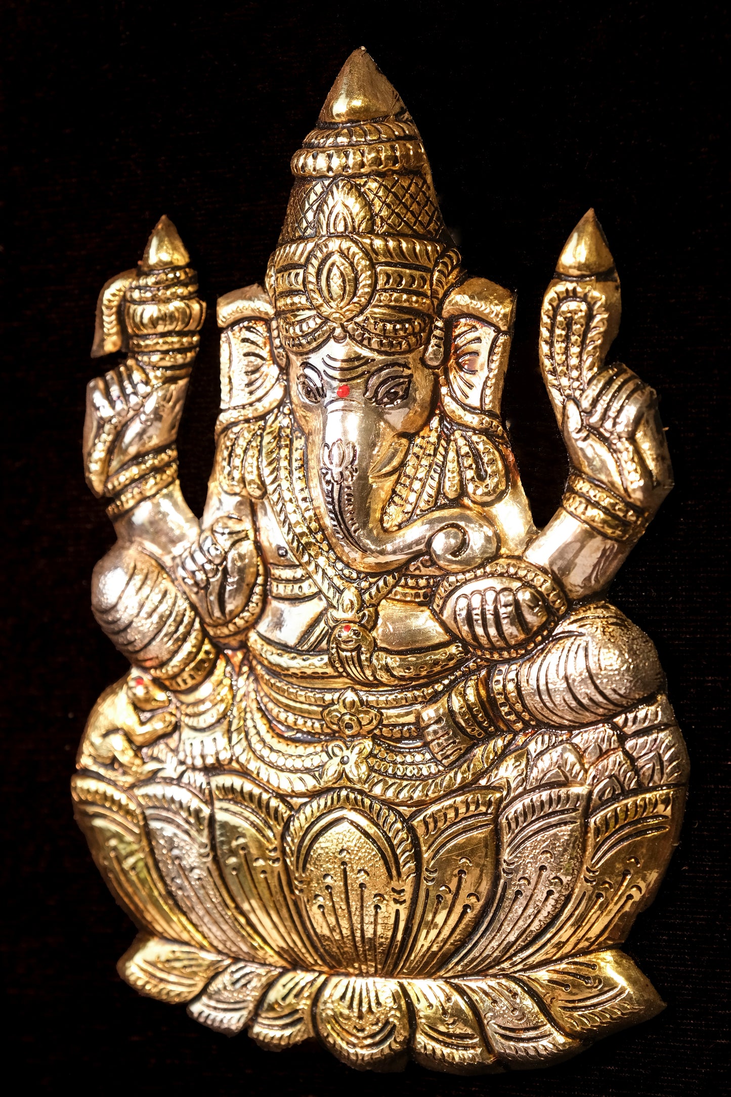 Ganesha Silver Photo Frame for Pooja Room