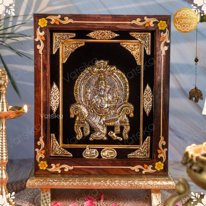 Ganesha Silver Photo for Pooja Room