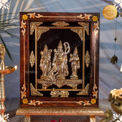 Sri Rama Parivar Silver Photo for Pooja Room