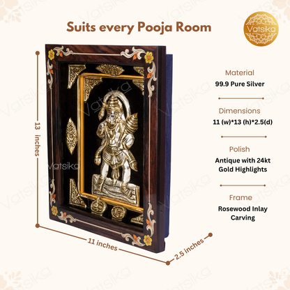 Hanuman Silver Photo Dimensions