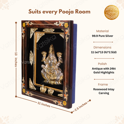 Lakshmi Silver Photo Frame Dimension