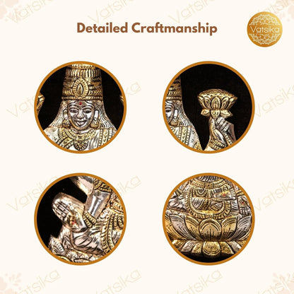 Lakshmi Silver Photo Frame for Pooja Room -11*13