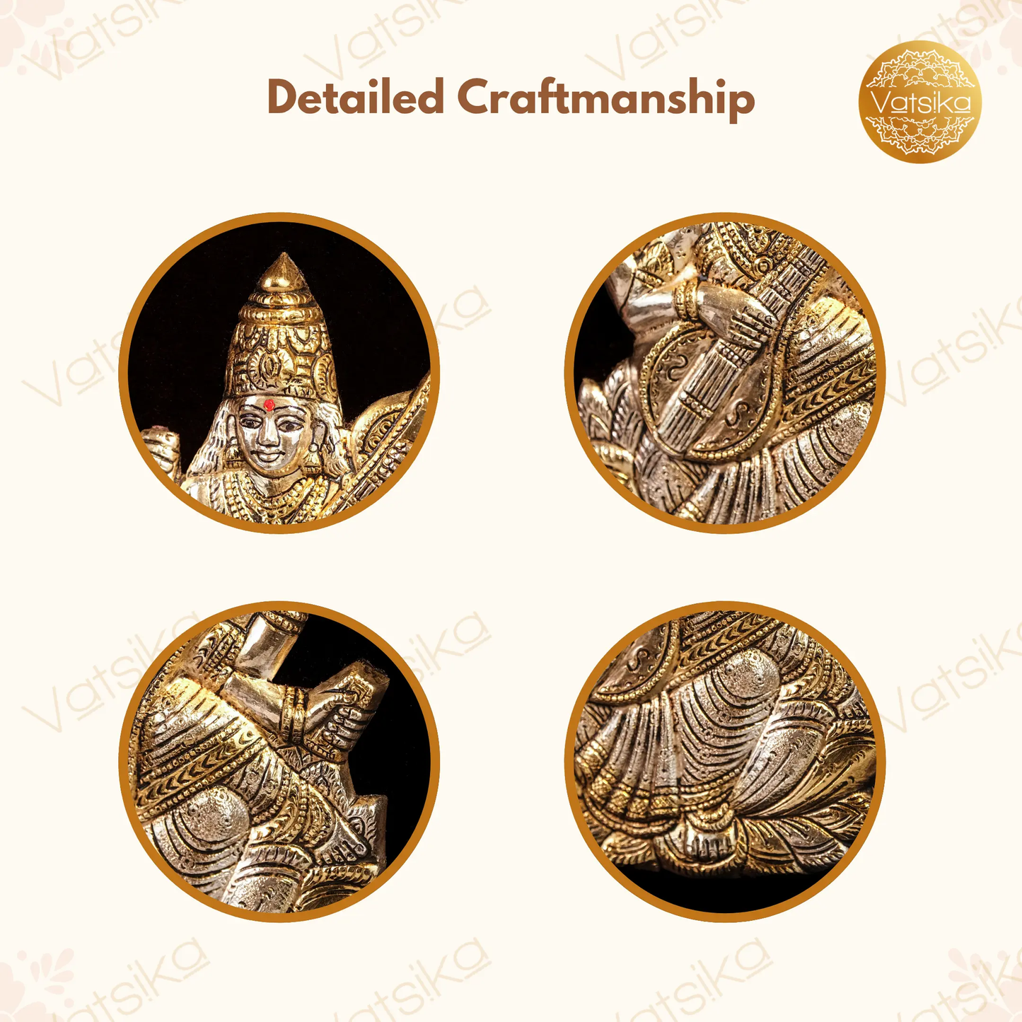 Saraswathi Devi Silver Photo Frame for Pooja Room