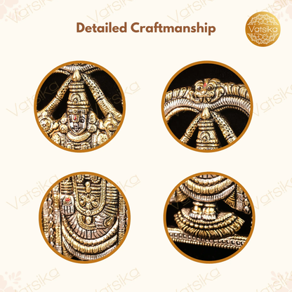 Venkateshwara Swamy Silver Photo Frame for Pooja Room - 11*13