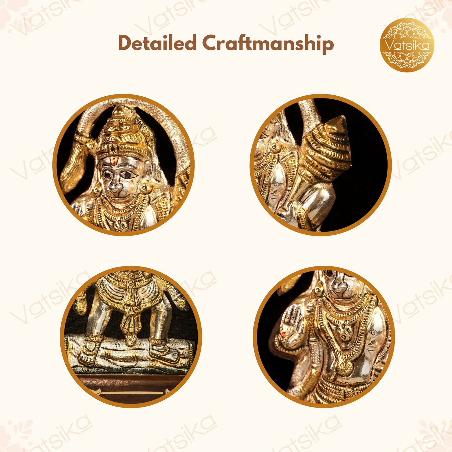 Hanuman Silver Photo Frame for Pooja Room - 11*13