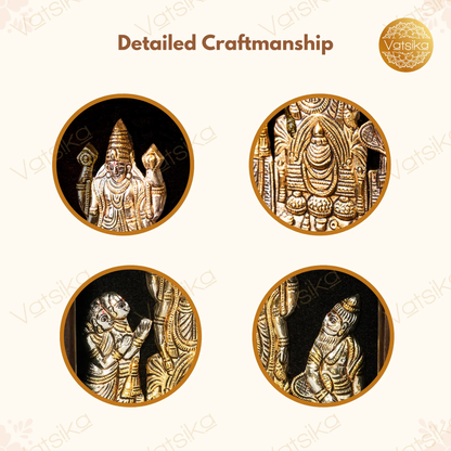 Sathyanarayana Swamy Silver Photo Frame for Pooja Room - 11*13