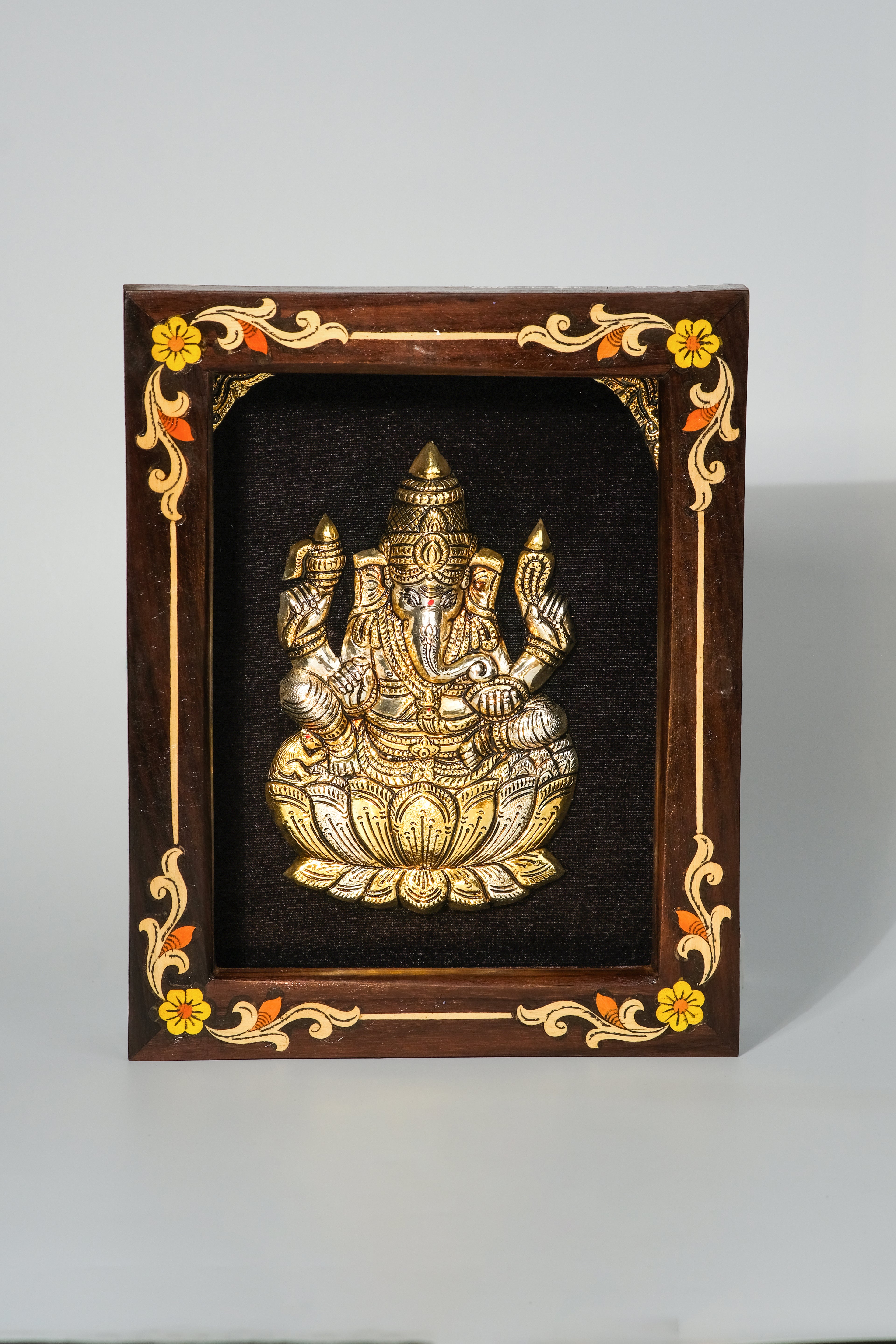 Ganesha Silver Photo Frame for Pooja Room