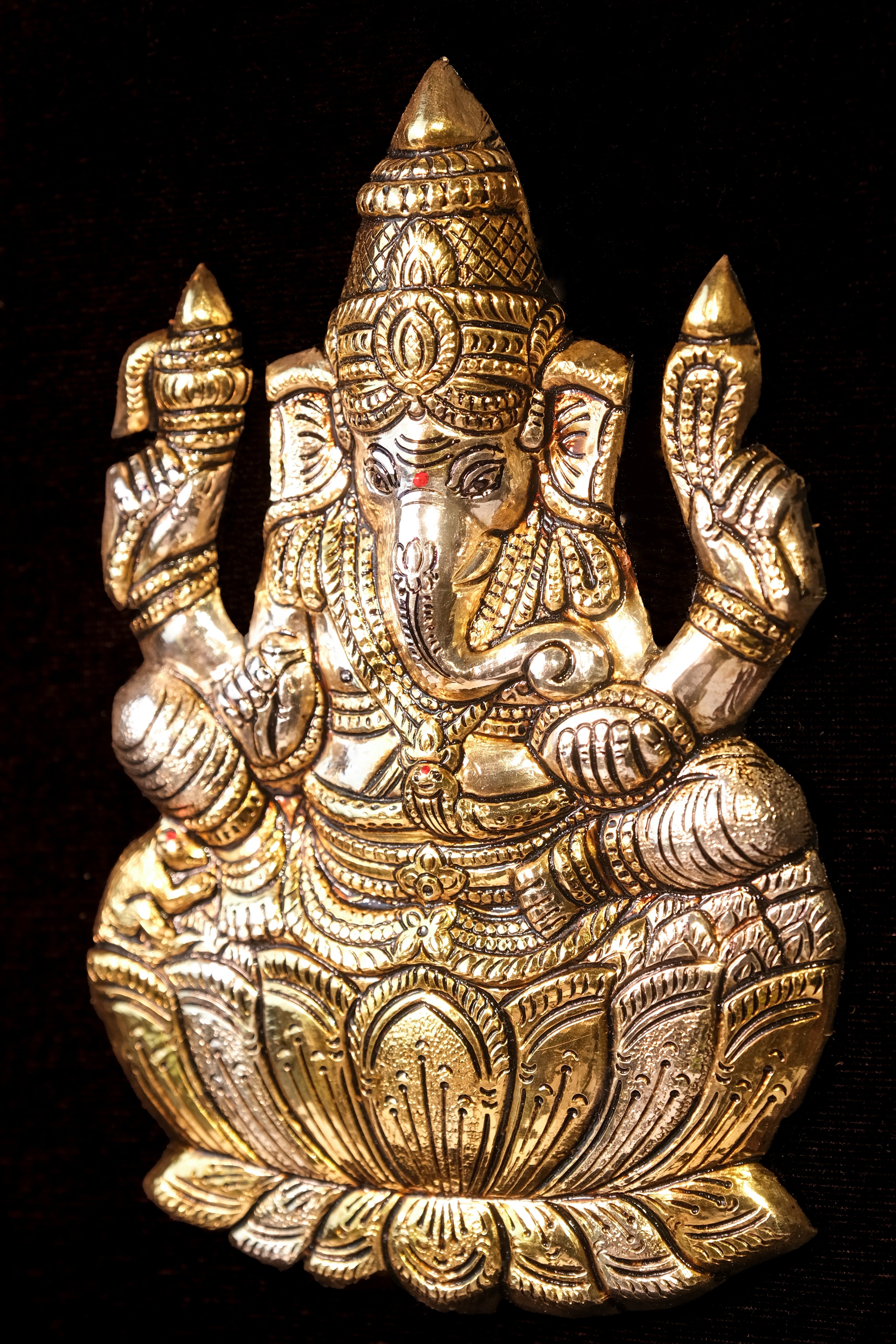 Ganesha Silver Photo Frame for Pooja Room