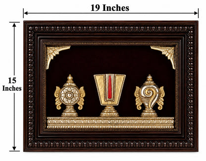 Shanku Chakra Nama Silver Frame – 999.9 Pure Silver